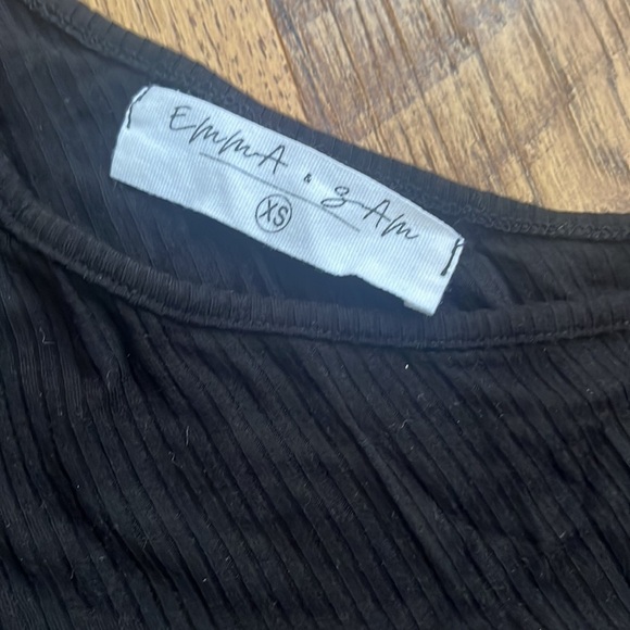 Emma & Sam Woman’s Black One Shoulder Long Sleeve Size XS - Picture 3 of 5